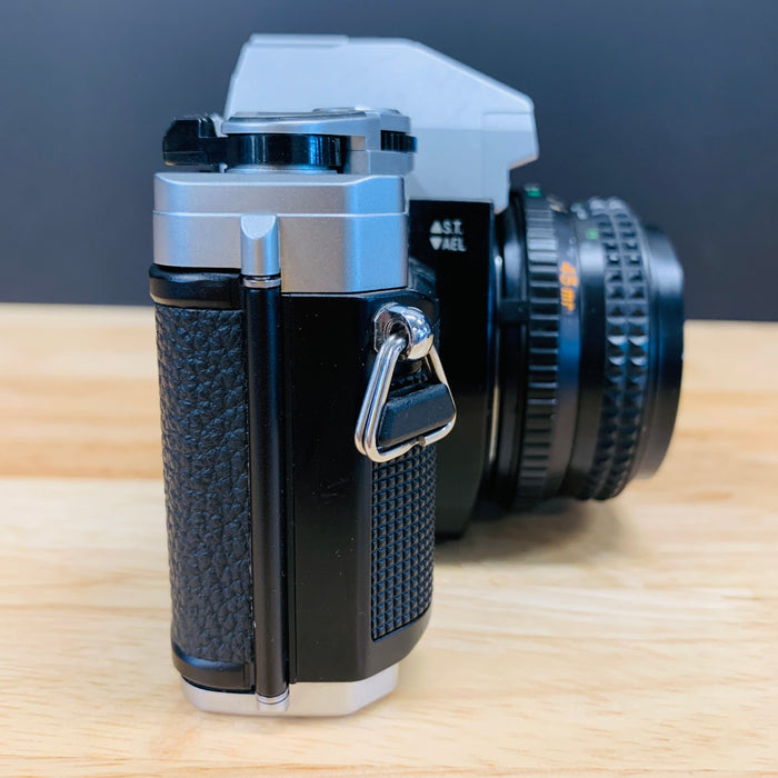 Minolta X-370 with Minolta MD Rokkor X 45mm F/2 Lens