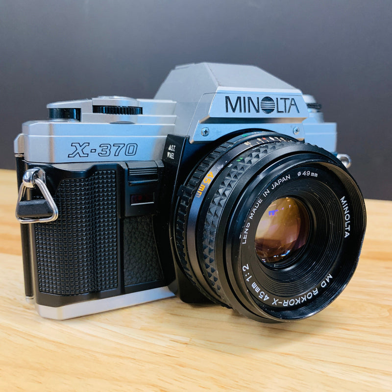 Minolta X-370 with Minolta MD Rokkor X 45mm F/2 Lens