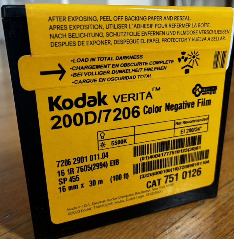 Kodak VERITA 200D 16mm Negative film