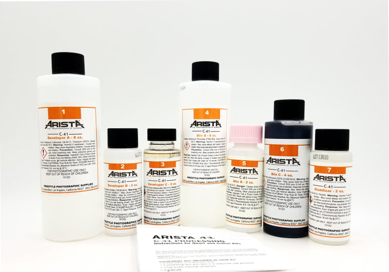 Arista C-41 Liquid Color Negative Film Developing Kit - 1 Quart