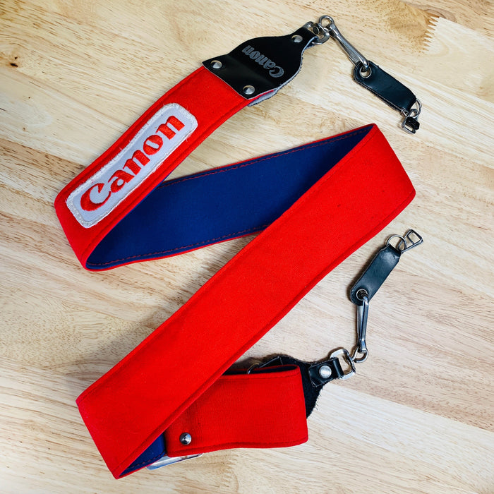 Vintage Canon Camera Strap - Red