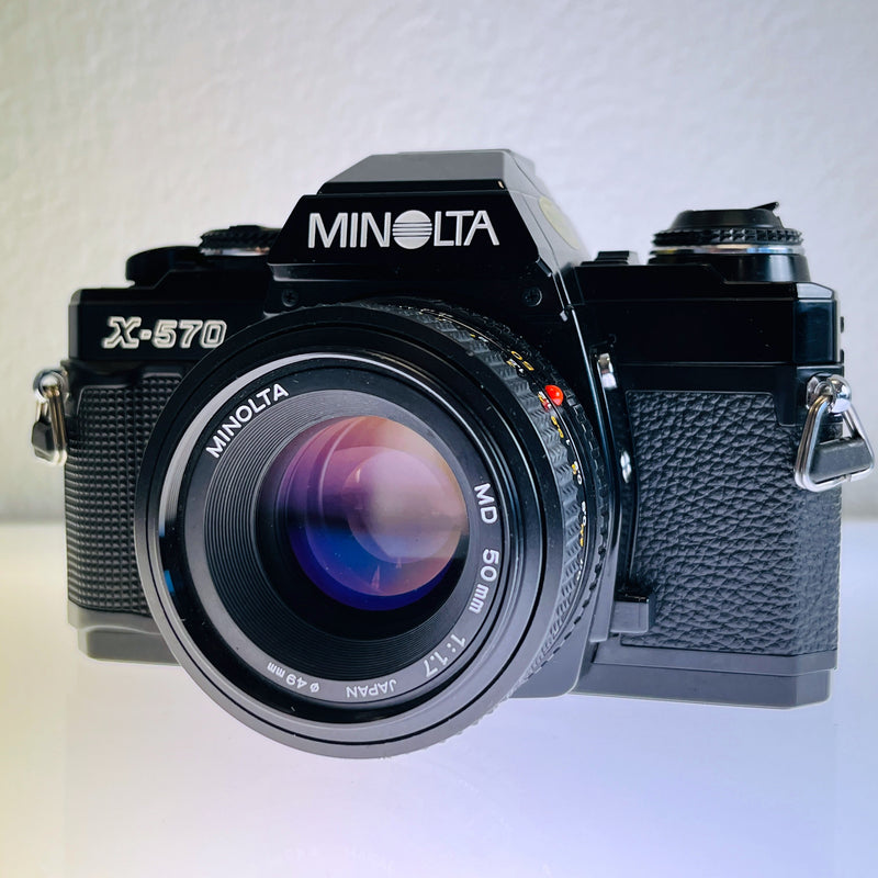 Minolta X-570 SLR with 50mm f/1.7 lens S#9090421