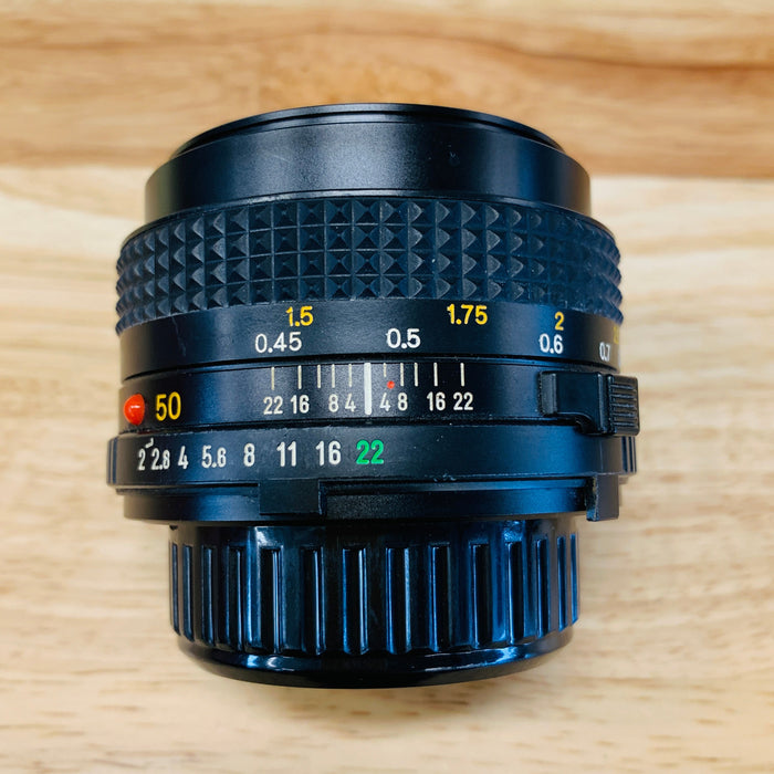 Minolta 50mm F/2 MD Mount Manual Focus Lens {49}