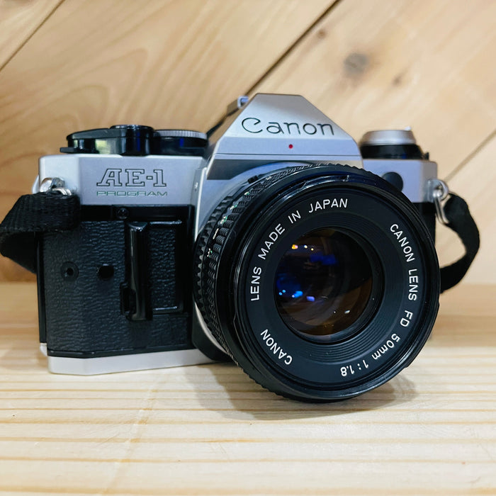 Canon AE-1 Program with 50mm f/1.8 lens S#3853147