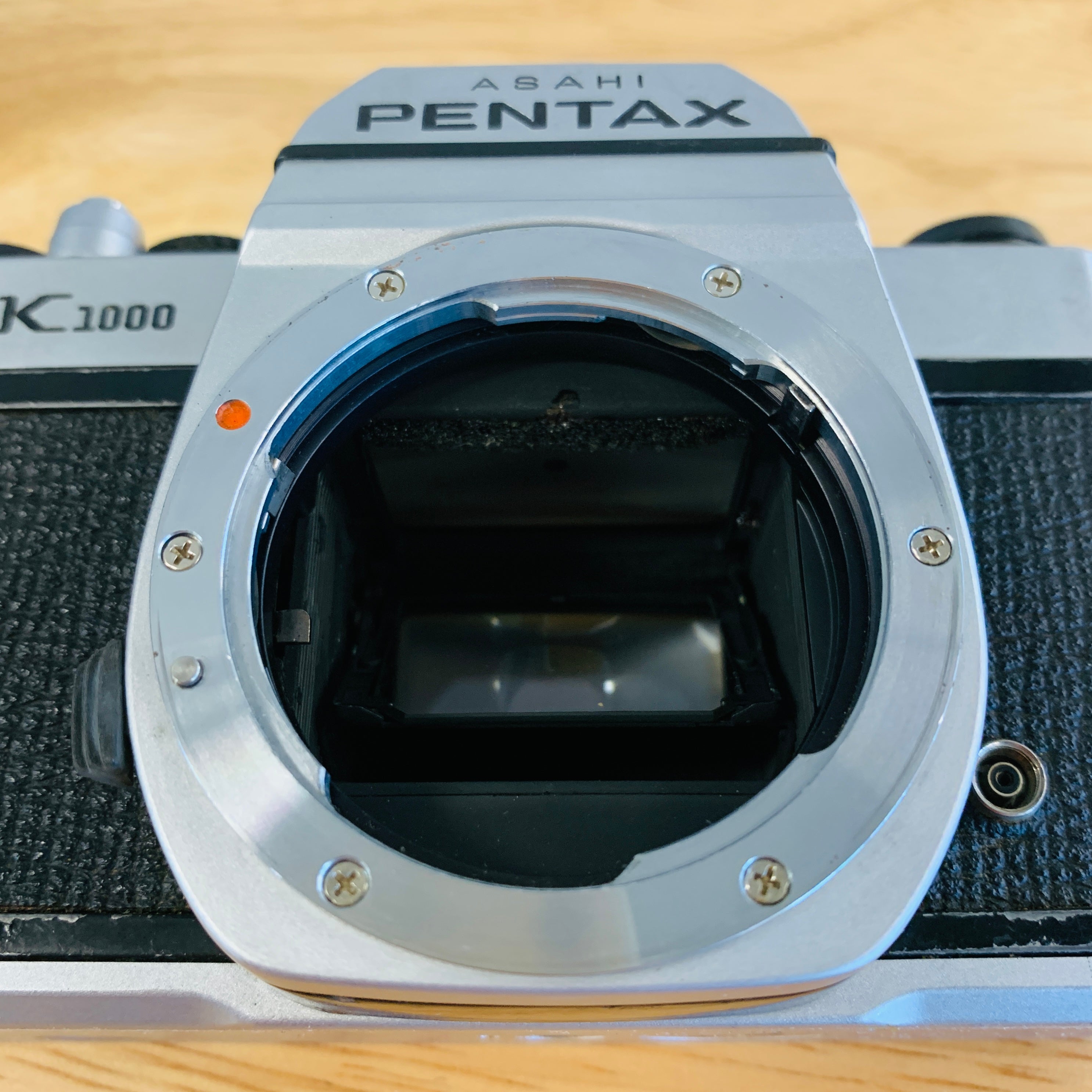 Pentax K1000 35mm Camera Body Only, Chrome — Legacy Photo Lab of