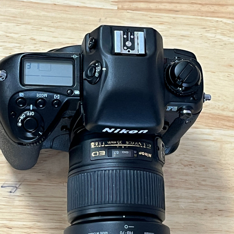Nikon F5 w/ MF-28 Back - Body and 35mm Nikon Lens