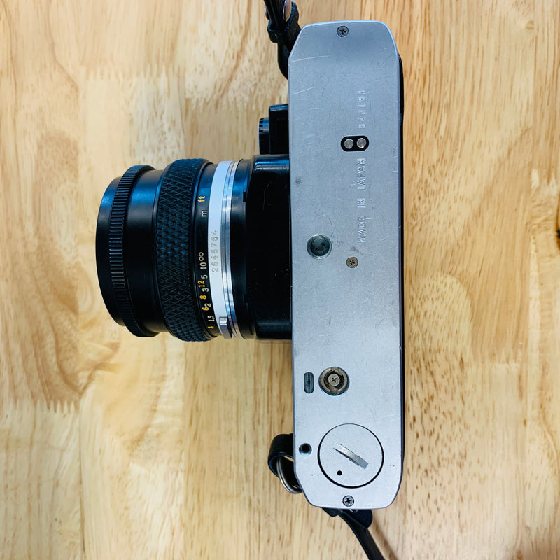 Olympus OM10 Chrome 35mm Camera w/ 50mm Lens