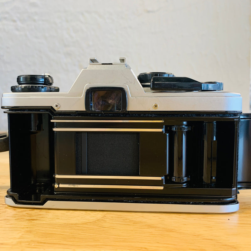 Olympus OM10 Chrome 35mm Camera w/ 50mm Lens