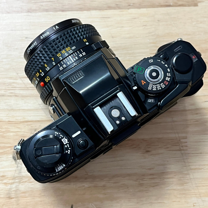Minolta X-700 SLR Film Camera Body, Black W/ 50mm 2.0