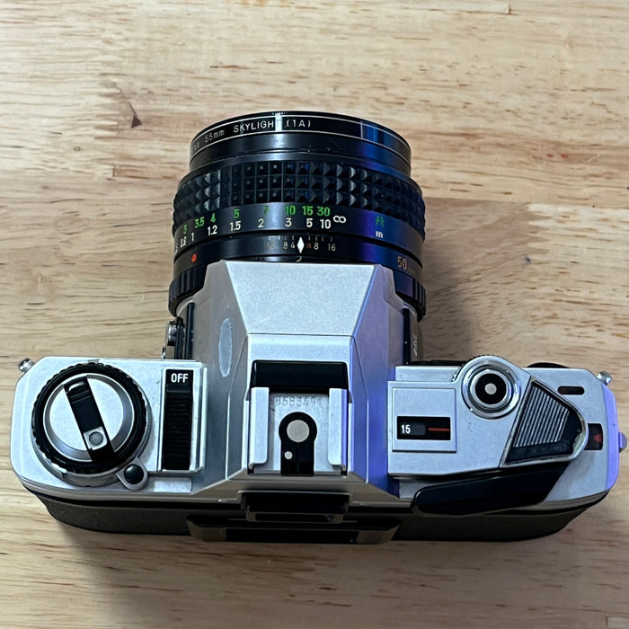 Minolta X-370 with Minolta MC Rokkor PF 50mm F/1.7 Lens