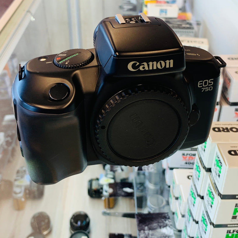 Canon EOS 750 SLR Film Camera Body and 50mm lens