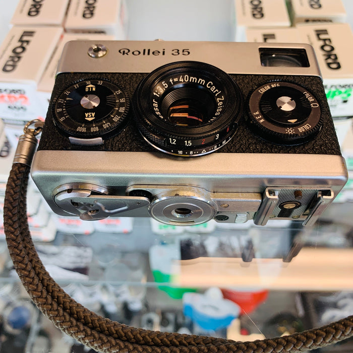 Rollei 35 40mm f/3.5 Tessar Camera, Made in Germany, Chrome {24}