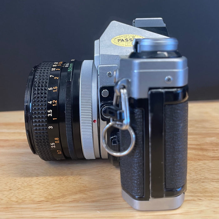 Canon AE-1 with 50mm F1.8 lens (FD mount)