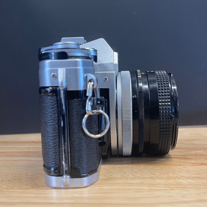 Canon AE-1 with 50mm F1.8 lens (FD mount)
