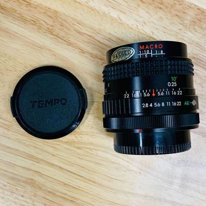 Tempo MC Auto Macro 28mm F2.8 Contax C/Y Mount Lens For SLR/Mirrorless Cameras