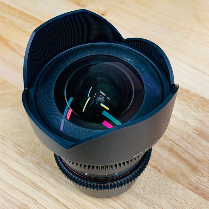 Rokinon 14mm T3.1 ED AS IF UMC Cine Ultra Wide Angle Lens for Olympus and Panasonic Micro 4/3 (MFT) Mount Digital Cameras (CV14M-MFT) - Open Box