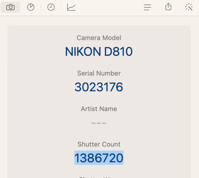 USED Nikon D810 "New Shutter assembly" Body only {36MP}