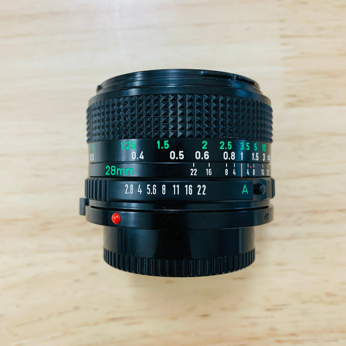 Canon FD 28mm F2.8 S# 490439