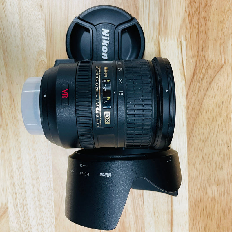 USED Nikon AF-S DX Nikkor 18-200mm f/3.5-5.6 G ED IF VR Autofocus APS-C Lens, Black {72}