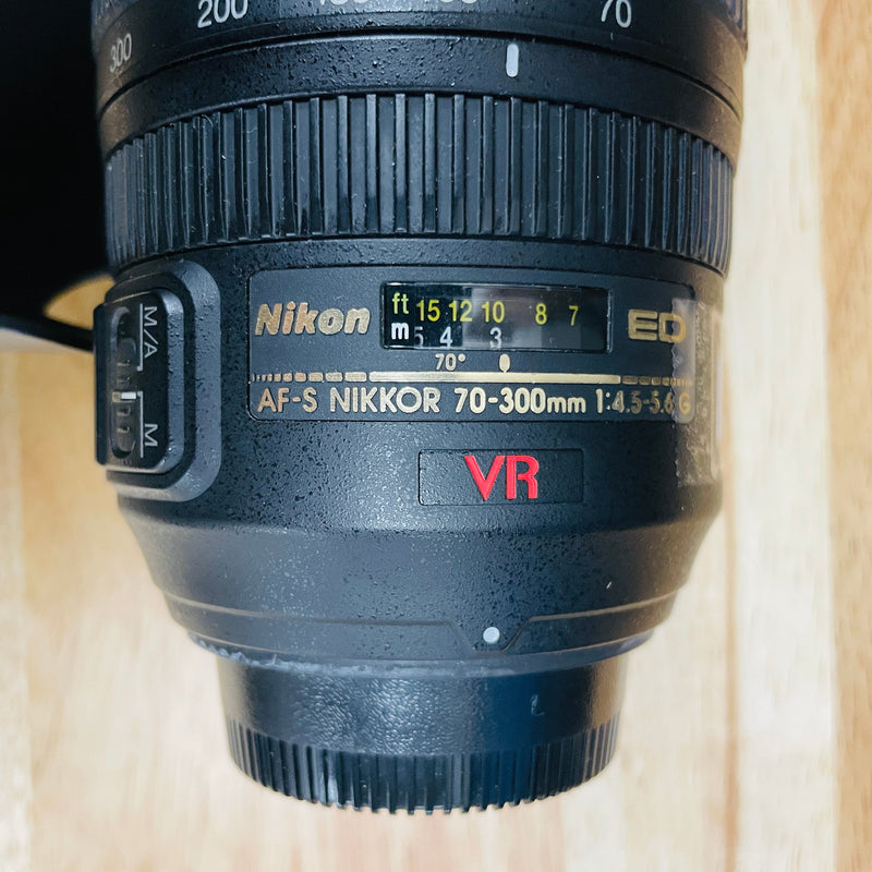 USED Nikon AF-S NIKKOR 70-300mm f/4.5-5.6 G ED VR Autofocus IF Lens {67}
