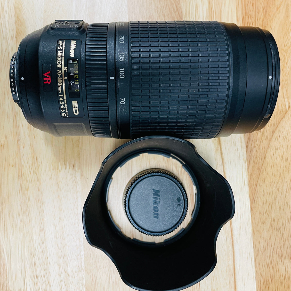 USED Nikon AF-S NIKKOR 70-300mm f/4.5-5.6 G ED VR Autofocus IF Lens {6 ...