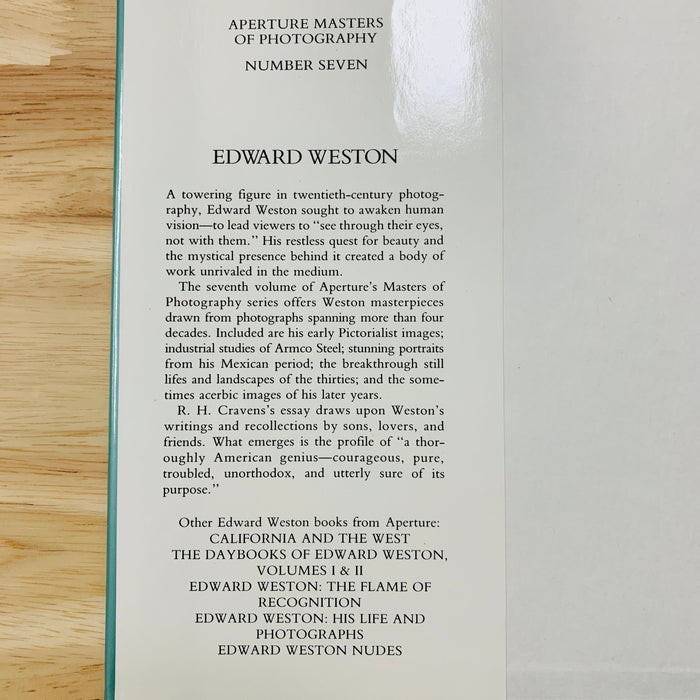 Edward Weston - Aperture Masters of Photography #7
