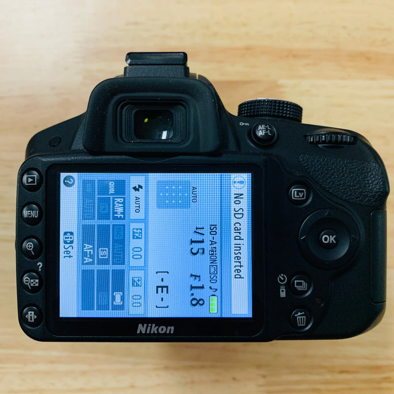 Nikon D3200 with 3 Lenses (50 , 18-55 & 55-200) 6K Clicks