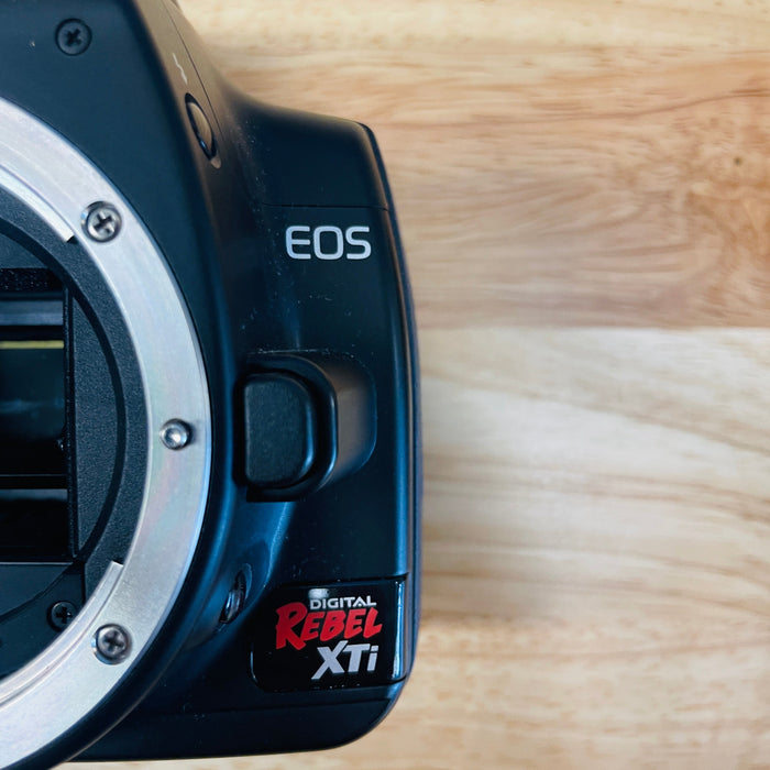 USED Canon EOS Rebel XTI DSLR Camera Body, Black {10.1MP}