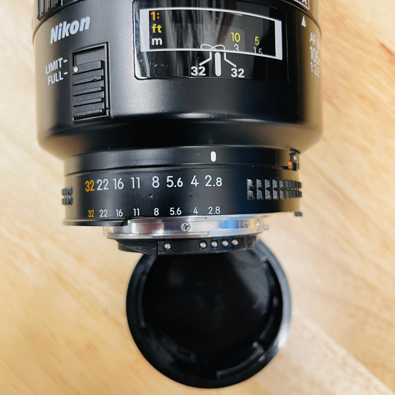 USED Nikon AF MICRO NIKKOR 105mm f/2.8 D Autofocus Lens {52}